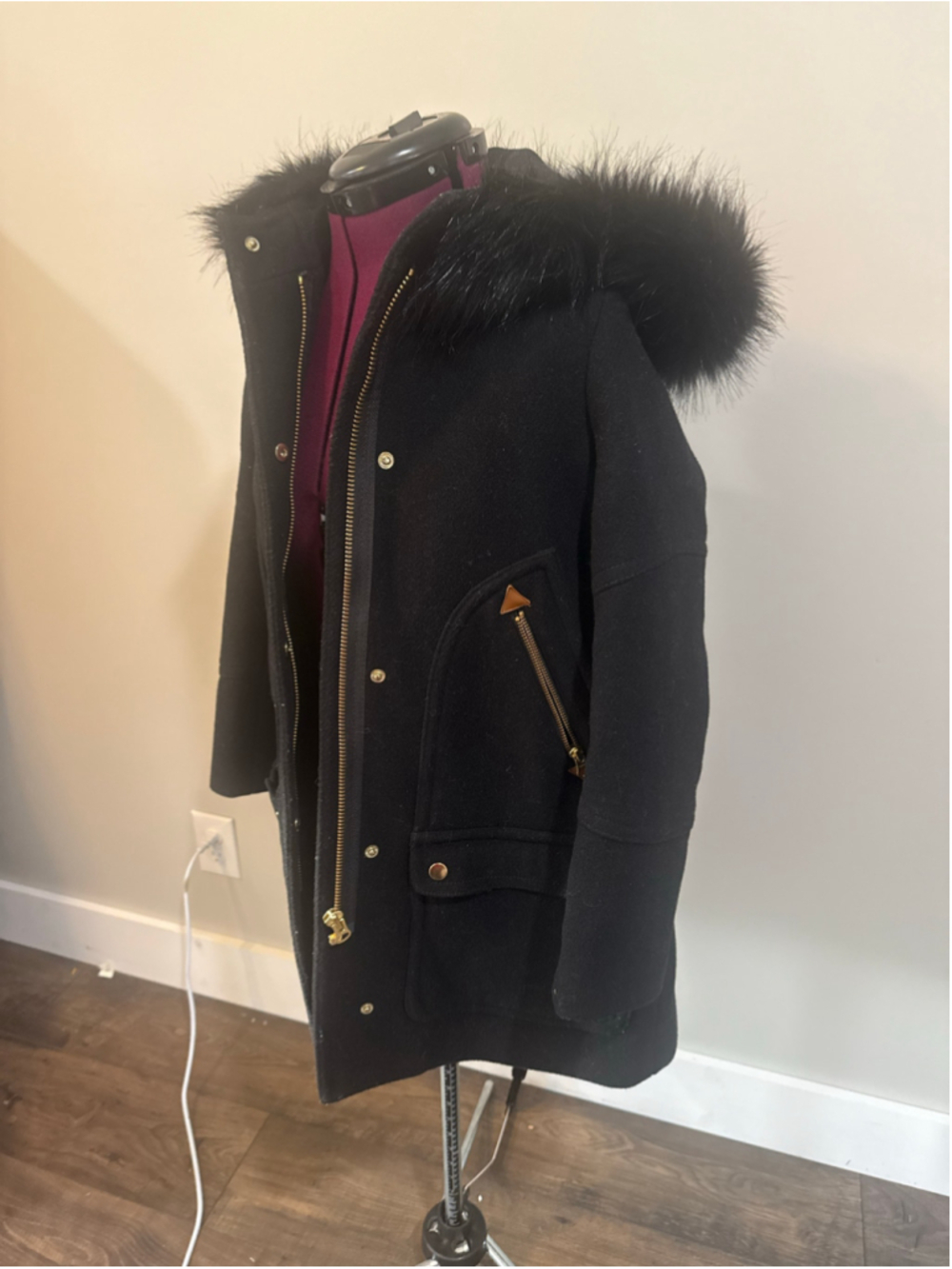 J.Crew Chateau Parka in Italian Stadium-Cloth Wool 0P